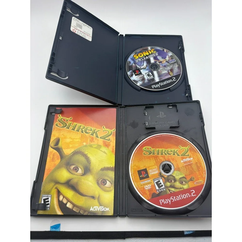 7 SONY PS2 PlayStation 2 Games WWE, Sonic, Jak 3, Shrek, Dynasty Warriors, MORE